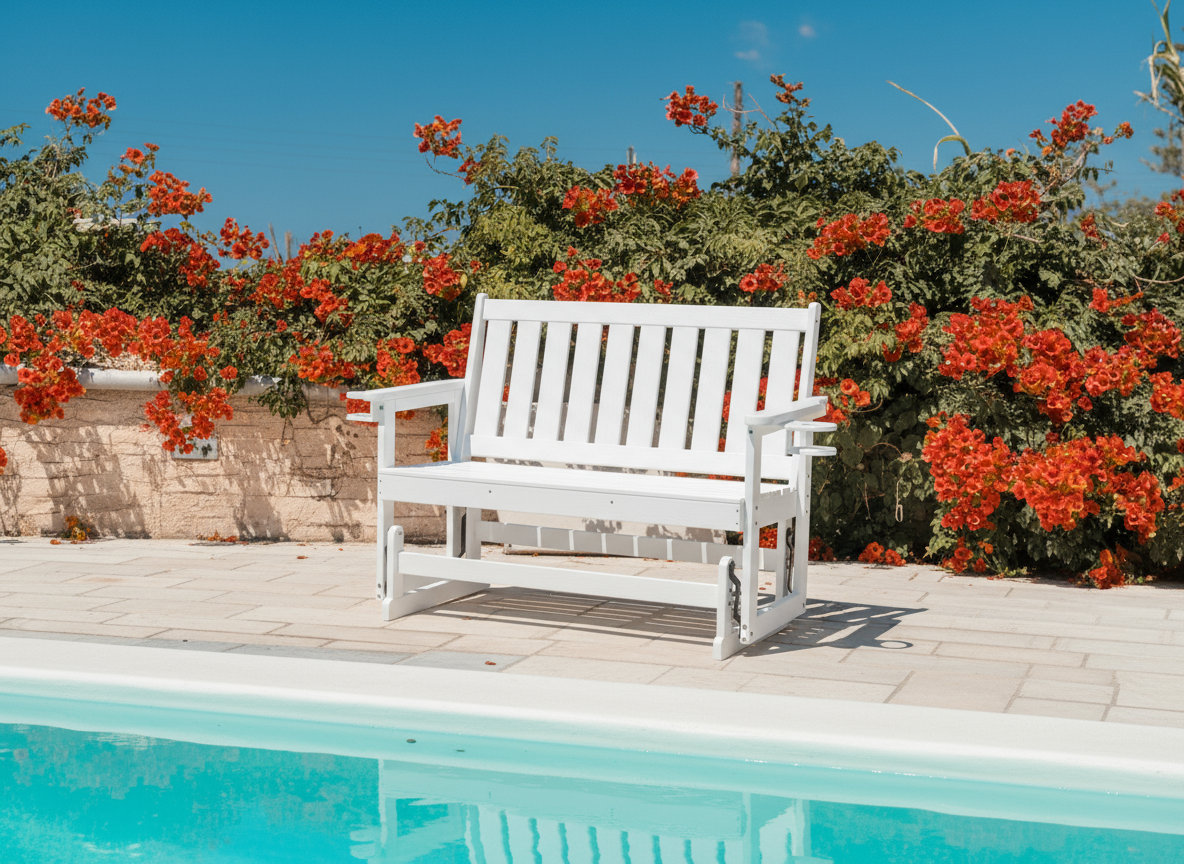 Patio Glider, White