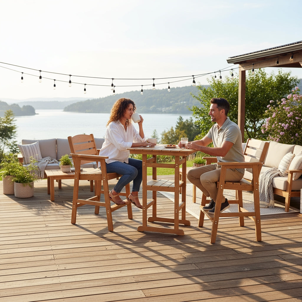 Outdoor Bar Stools with Table