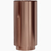 Fortune Candy 32.68'' Tall Round Stainless Steel Pedestal Sink Basin (Rose Gold)