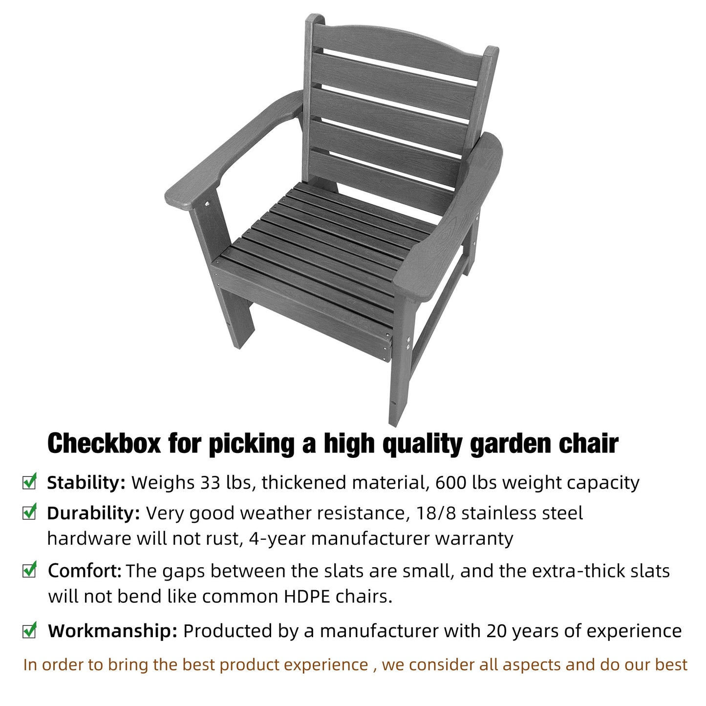 Modern HDPE Patio Dining Set, Poly Lumber Table and Chair, with Umbrella Hole, Weather Resistant, for Outdoor, Yard, Lawn (5 Piece - 70.7'' Table)