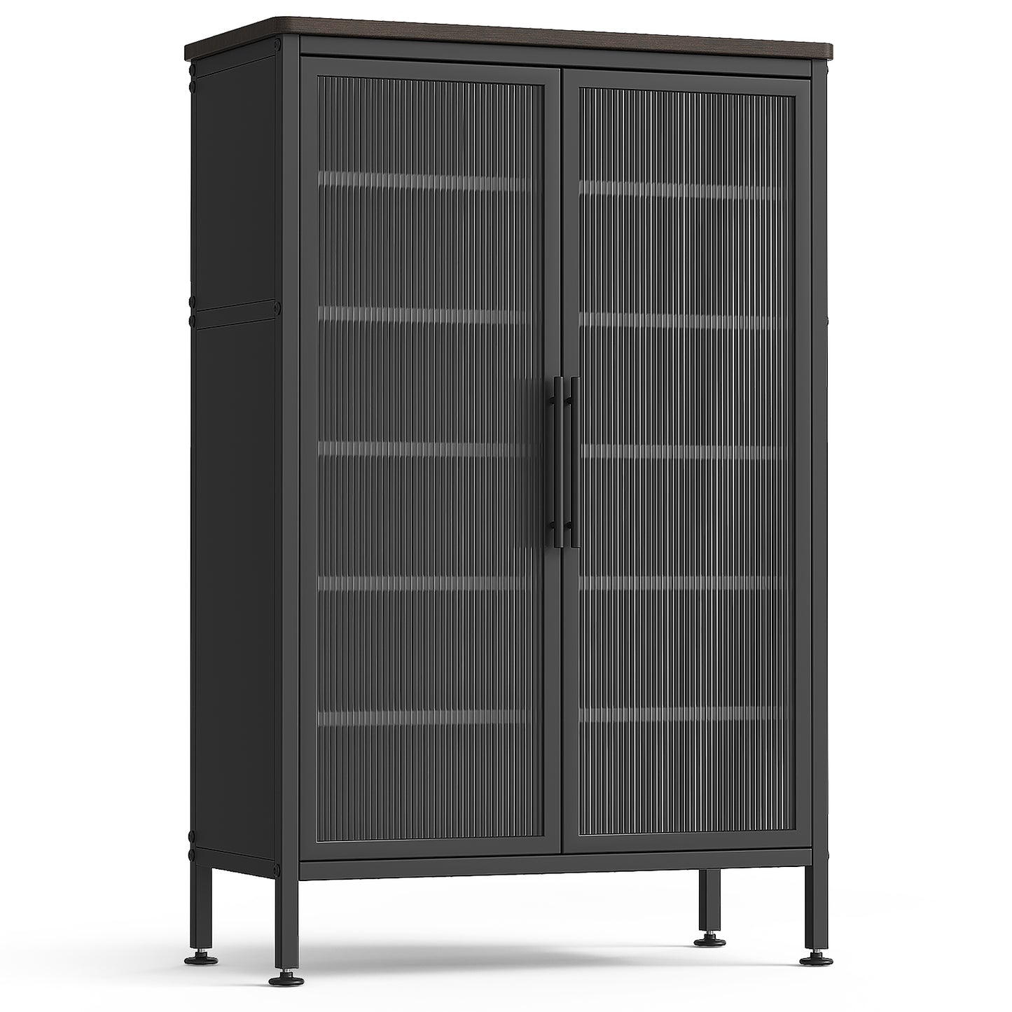 Fortune Candy 6 Tiers Sturdy Metal Shoe Rack, Adjustable Shelves, Heavy-Duty Storage Organizer, Black