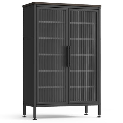 Fortune Candy 6 Tiers Sturdy Metal Shoe Rack, Adjustable Shelves, Heavy-Duty Storage Organizer, Black
